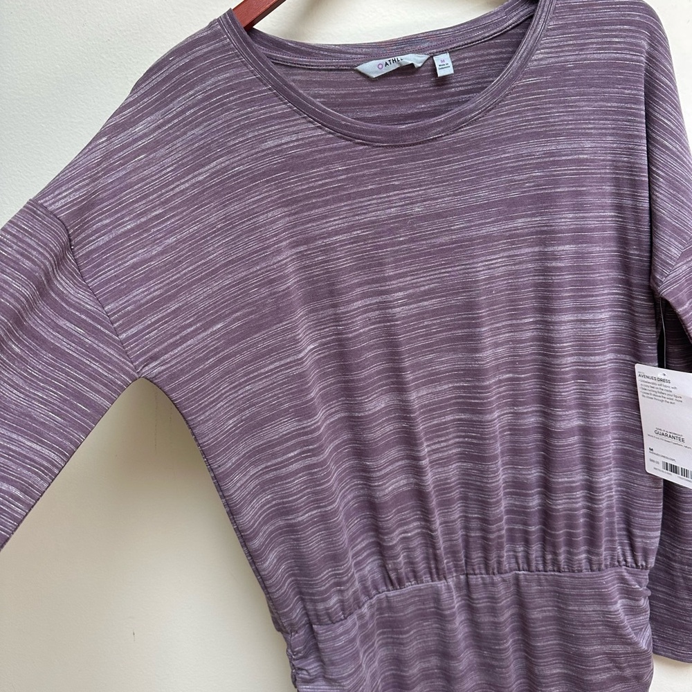 NWT Athleta Avenues Striped Tunic Dress - Picture 4 of 6